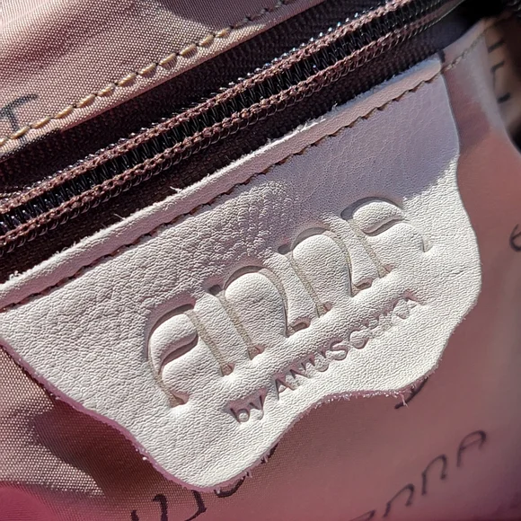 Anna by Anuschka African Leopard Genuine Leather Crossbody Satchel Hand-Painted - Picture 9 of 13